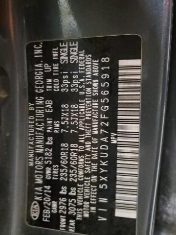 2015 KIA SORENTO EX - 5XYKUDA72FG565918