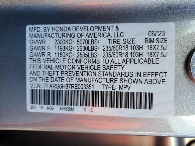 2024 HONDA CR-V SPORT - 7FARS6H87RE003351