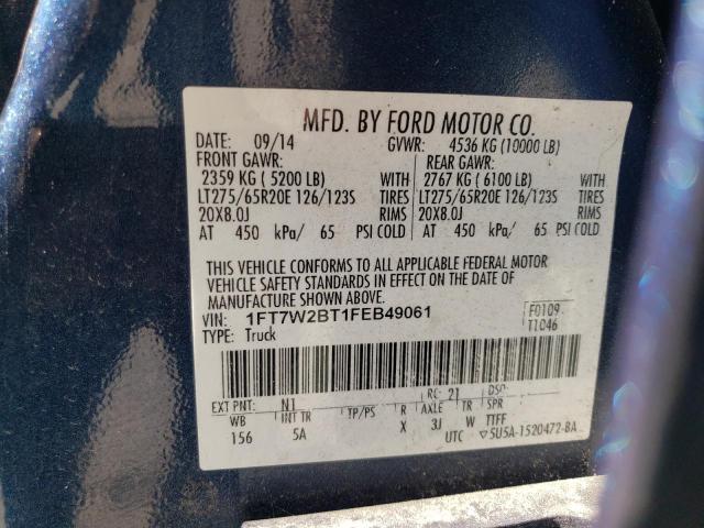 2015 FORD F250 1FT7W2BT1FEB49061