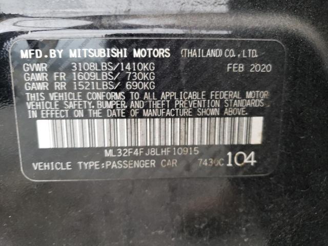 ML32F4FJ8LHF10915 | 2020 MITSUBISHI MIRAGE G4