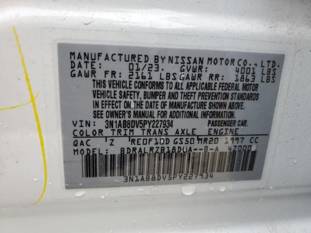 3N1AB8DV5PY227934 | 2023 NISSAN SENTRA SR