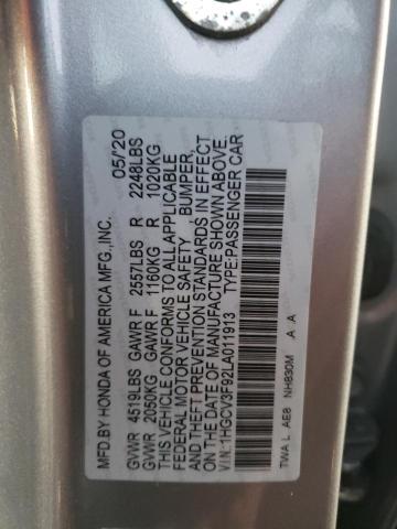 1HGCV3F92LA011913 | 2020 HONDA ACCORD TOU