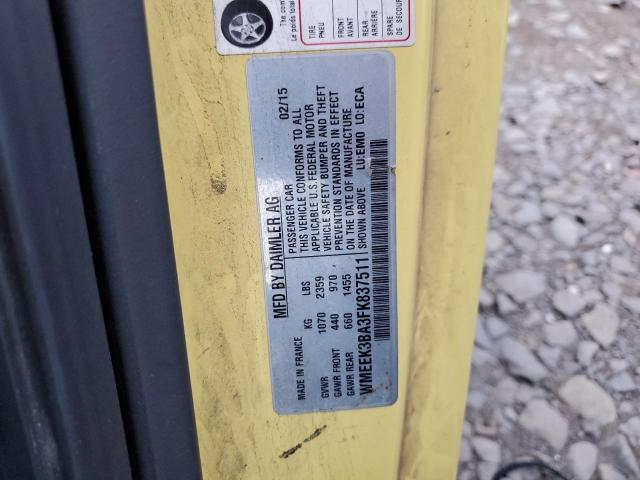 2015 SMART FORTWO PAS - WMEEK3BA3FK837511