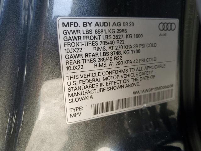 2021 AUDI SQ8 PREMIU - WA1AWBF15MD004536