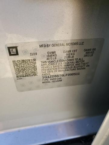 1G1ZD5ST6LF050511 2020 Chevrolet Malibu Lt