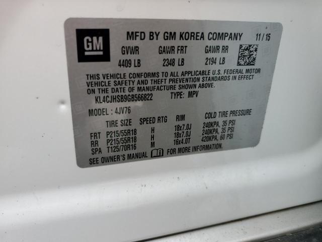 KL4CJHSB9GB566822 | 2016 BUICK ENCORE PRE