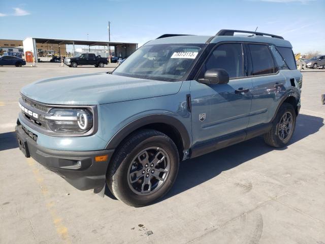 Vin: 3fmcr9b60nre03603, lot: 79373113, ford bronco big bend 20221