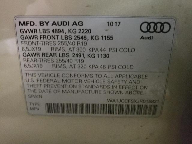 2018 AUDI Q3 PREMIUM - WA1JCCFSXJR015831