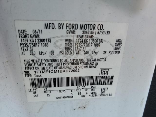 1FTMF1CM1BKD72992 | 2011 Ford f150