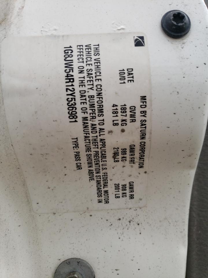 1G8JW54R12Y536981 2002 Saturn L300
