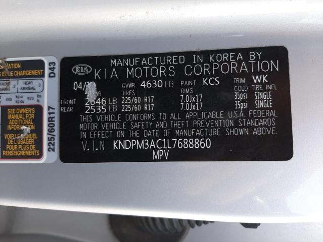 KNDPM3AC1L7688860 | 2020 KIA SPORTAGE L