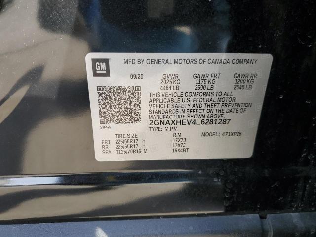 2GNAXHEV4L6281287 | 2020 CHEVROLET EQUINOX LS