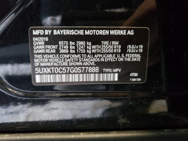 5UXKT0C57G0S77888 2016 BMW X5, photo no. 12