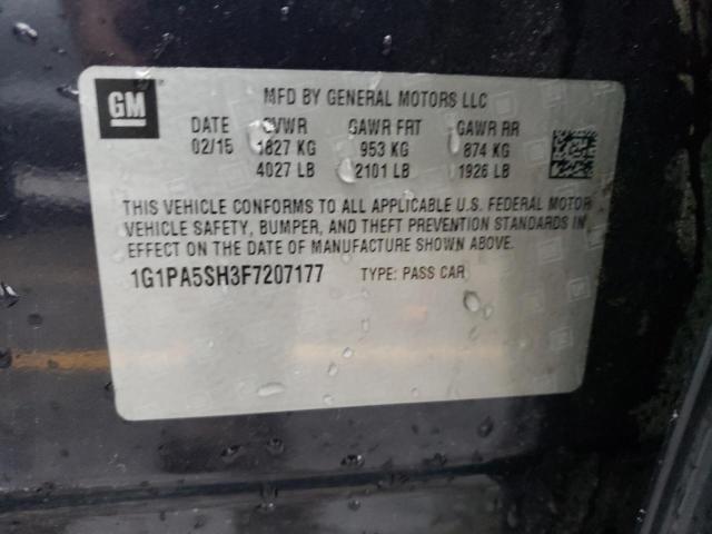 2015 CHEVROLET CRUZE LS - 1G1PA5SH3F7207177