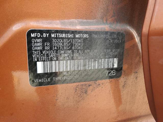 2019 MITSUBISHI MIRAGE LE ML32A5HJXKH012793