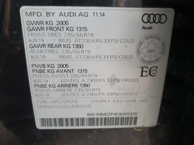 2015 AUDI Q5 TECHNIK WA1MMCFP4FA069265