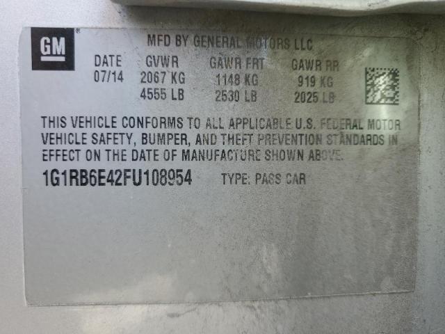 VIN 1G1RB6E42FU108954 2015 Chevrolet Volt no.12