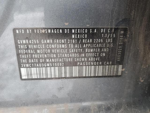 2016 VOLKSWAGEN GOLF SPORT - 3VWC17AU3GM515082