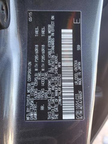 2015 TOYOTA LAND CRUIS JTMHY7AJ9F4033253