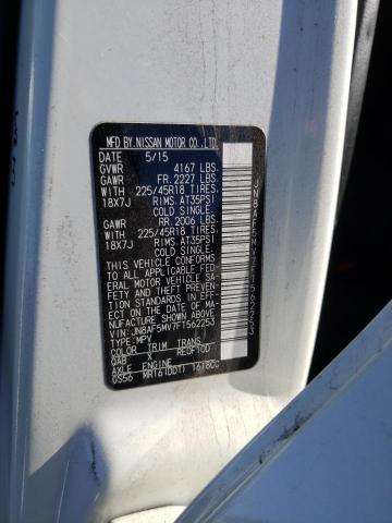 2015 NISSAN JUKE S - JN8AF5MV7FT562253