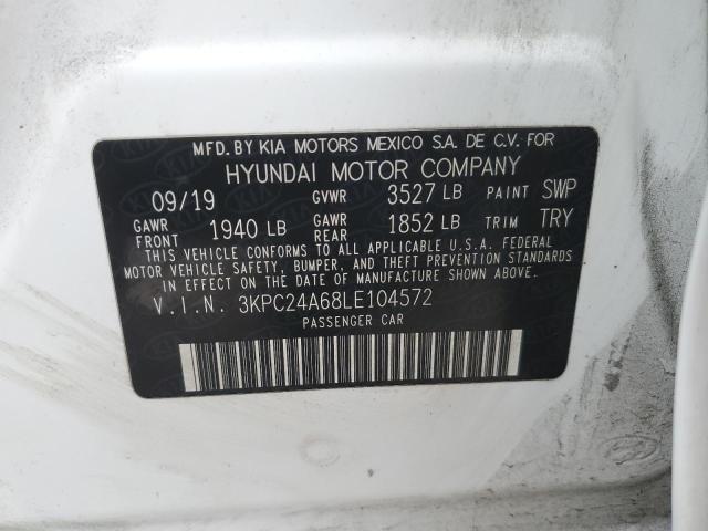 3KPC24A68LE104572 | 2020 HYUNDAI ACCENT SE