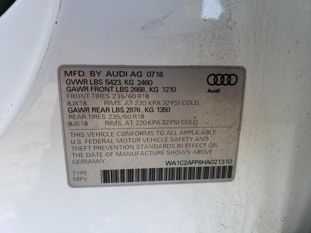 VIN WA1C2AFP6HA021310 2017 Audi Q5, Premium no.13