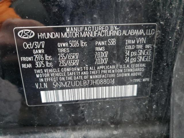 5NMZUDLB7JH088014 | 2018 HYUNDAI SANTA FE S