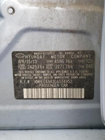 KMHEC4A43DA074952 | 2013 Hyundai sonata hybrid