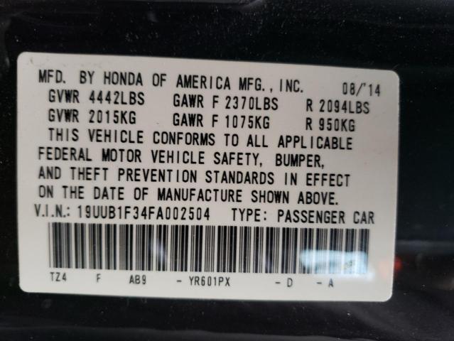 19UUB1F34FA002504 | 2015 ACURA TLX