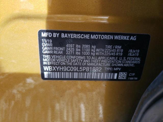 VIN WBXYH9C09L5P81882 2020 BMW X2, Sdrive28I no.14