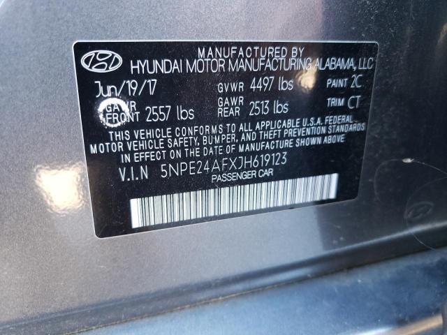 5NPE24AFXJH619123 | 2018 HYUNDAI SONATA SE