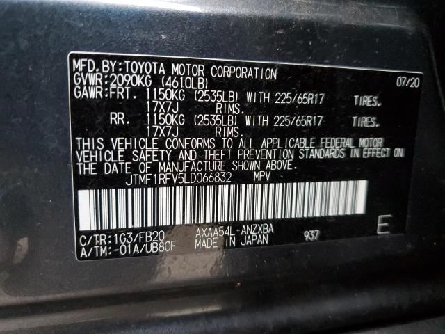 JTMF1RFV5LD066832 | 2020 TOYOTA RAV4 LE