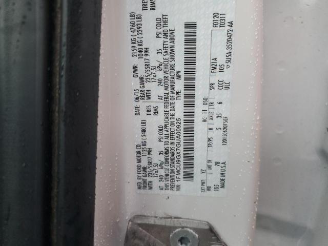 1FMCU9GX7GUA00925 | 2016 FORD ESCAPE SE