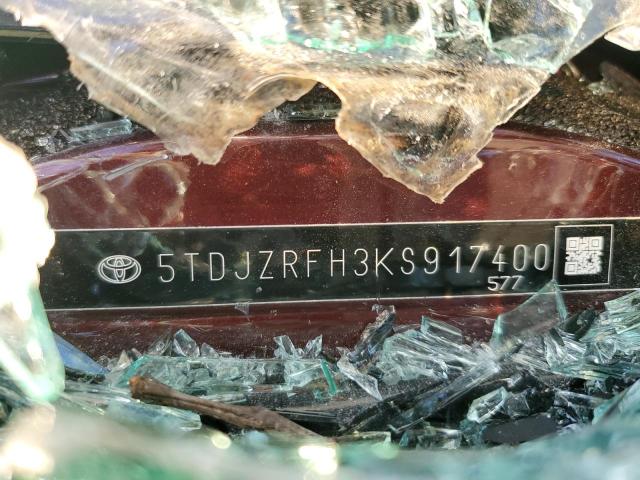 VIN 5TDJZRFH3KS917400 2019 Toyota Highlander, SE no.14