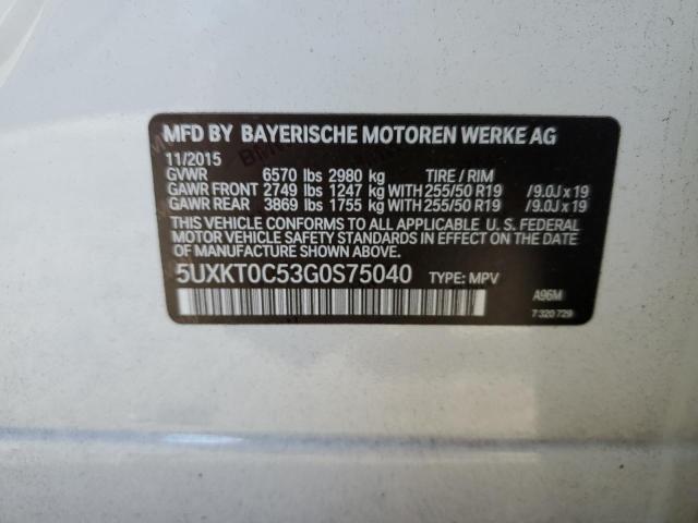 5UXKT0C53G0S75040 2016 BMW X5, photo no. 12