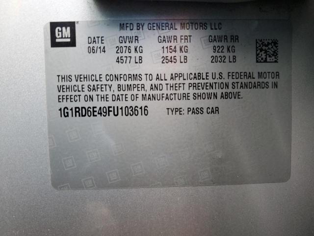 VIN 1G1RD6E49FU103616 2015 Chevrolet Volt no.13