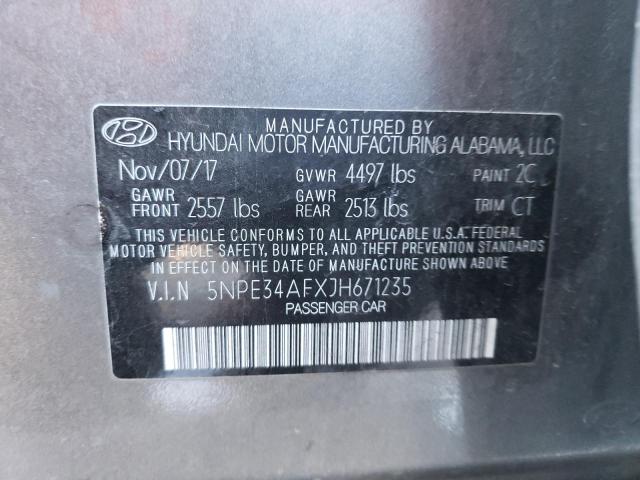 5NPE34AFXJH671235 | 2018 HYUNDAI SONATA SPO