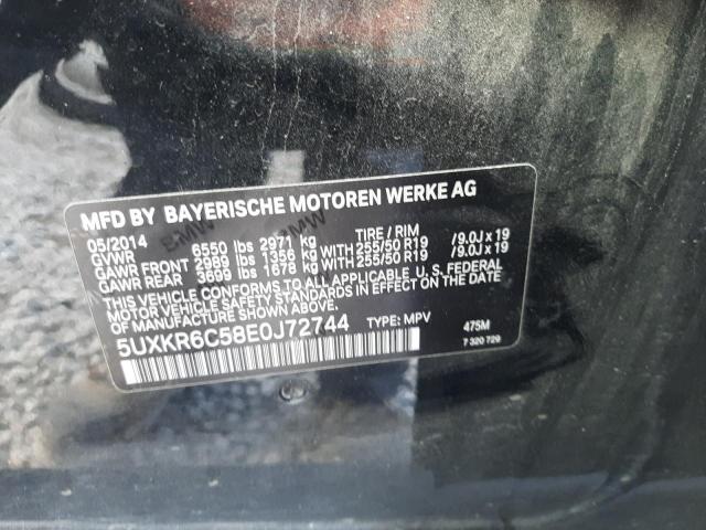 VIN 5UXKR6C58E0J72744 2014 BMW X5, Xdrive50I no.14