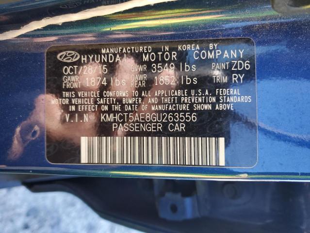 2016 Hyundai Accent Se VIN: KMHCT5AE8GU263556 Lot: 80204423