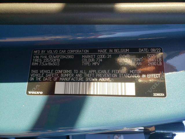 2023 VOLVO XC40 PLUS YV4L12UW6P2942960