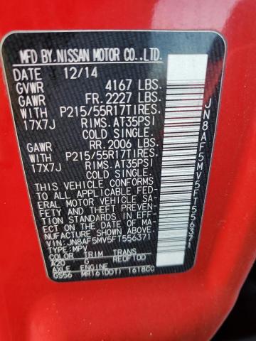 2015 NISSAN JUKE S - JN8AF5MV5FT556371