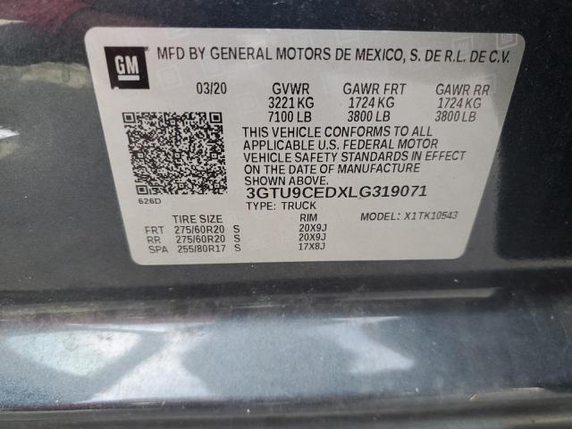 2020 GMC SIERRA K15 3GTU9CEDXLG319071