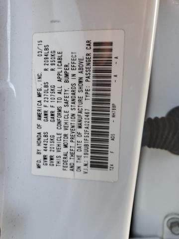 19UUB1F52FA020467 | 2015 ACURA TLX TECH