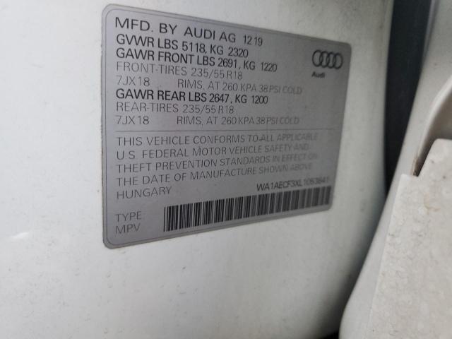 WA1AECF3XL1053841 | 2020 AUDI Q3 PREMIUM