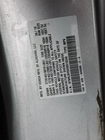 5FNRL6H5XKB018348 | 2019 HONDA ODYSSEY EX