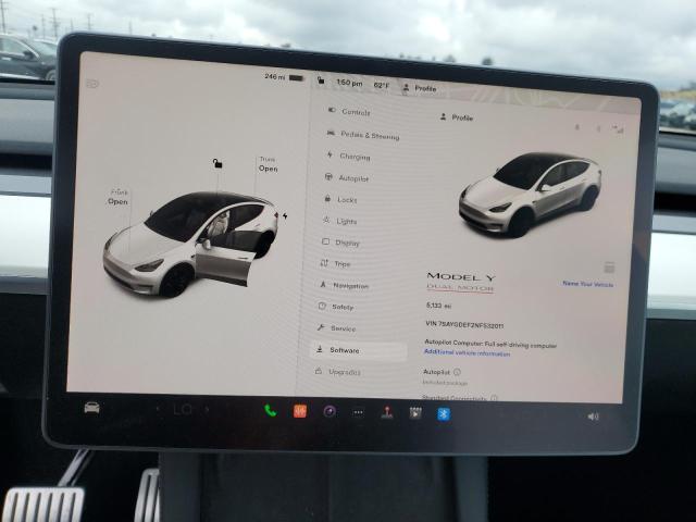 7SAYGDEF2NF532011 | 2022 TESLA MODEL Y