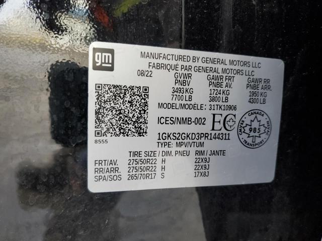 1GKS2GKD3PR144311 | 2023 GMC YUKON XL K