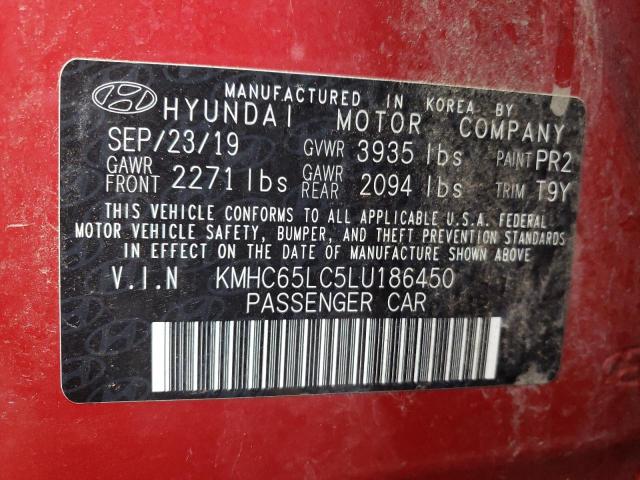 2020 HYUNDAI IONIQ BLUE - KMHC65LC5LU186450