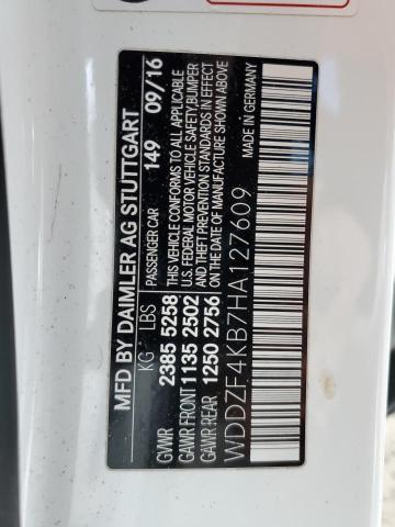 2017 MERCEDES-BENZ E300 - WDDZF4KB7HA127609