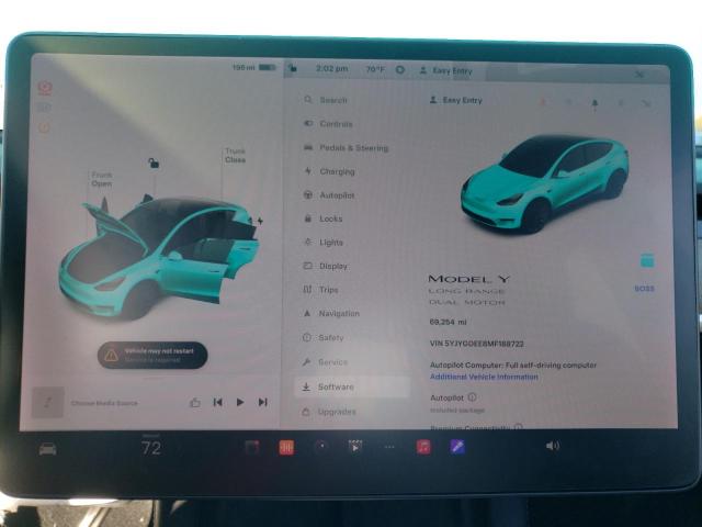 5YJYGDEE8MF188722 | 2021 Tesla model y